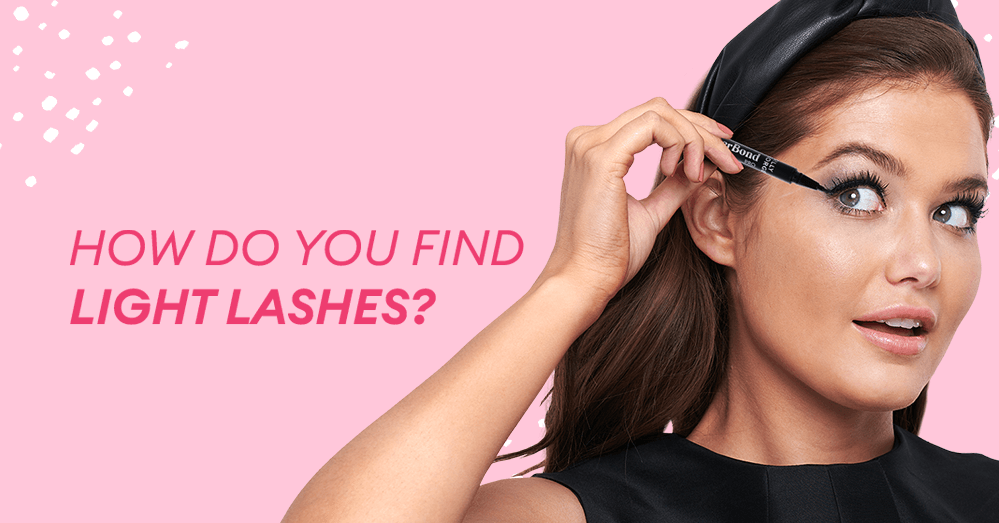 How do you find light lashes? 