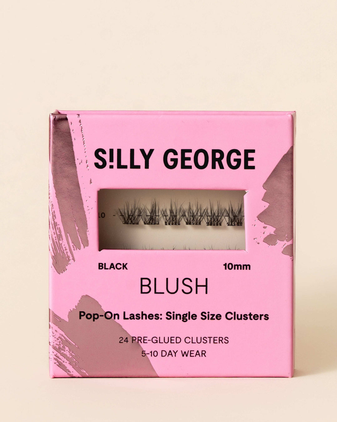 Colorete | Pestañas Pop-On: Racimos de un solo tamaño - Silly George