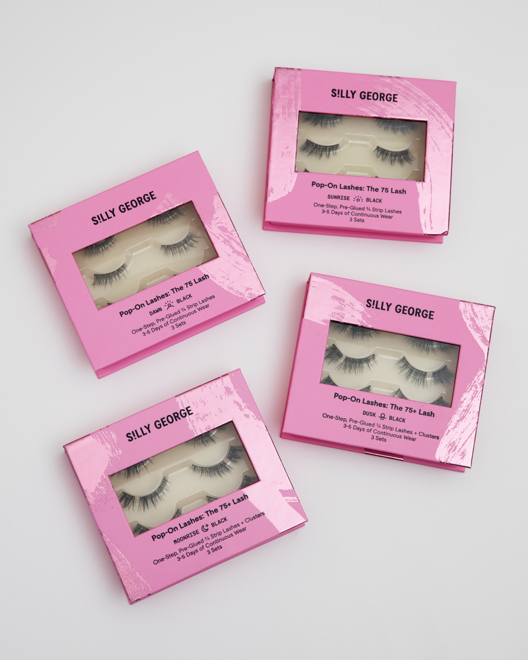 Four boxes of Pop-On Lashes: The 75 Lash