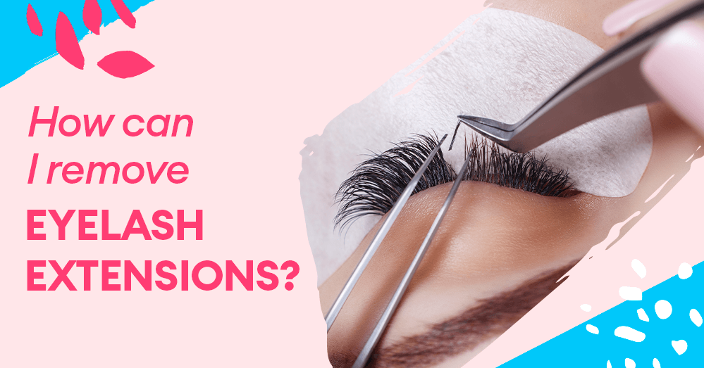 How can I remove eyelash extensions?