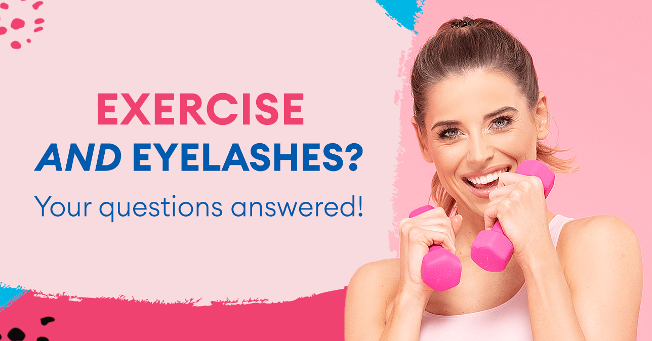 Can I exercise with false eyelashes?
