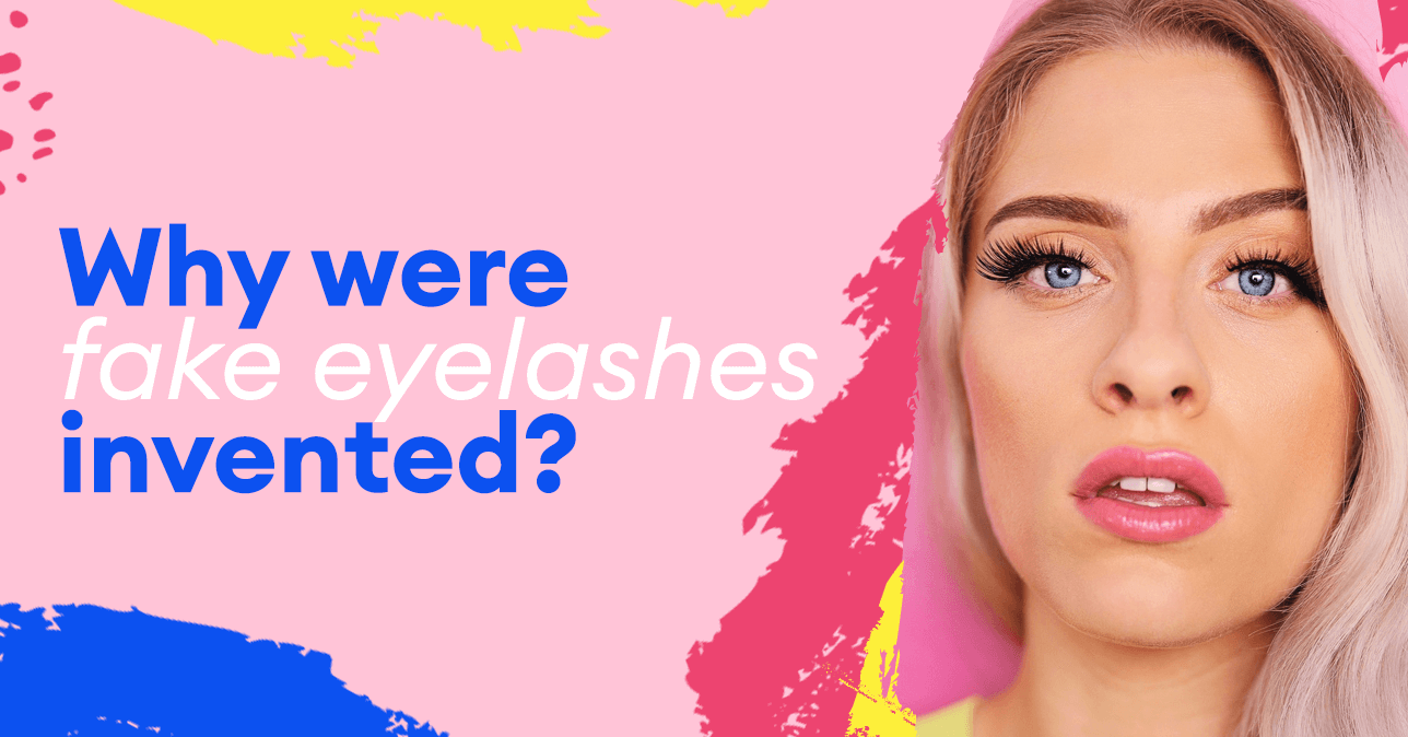 Why were fake eyelashes invented?