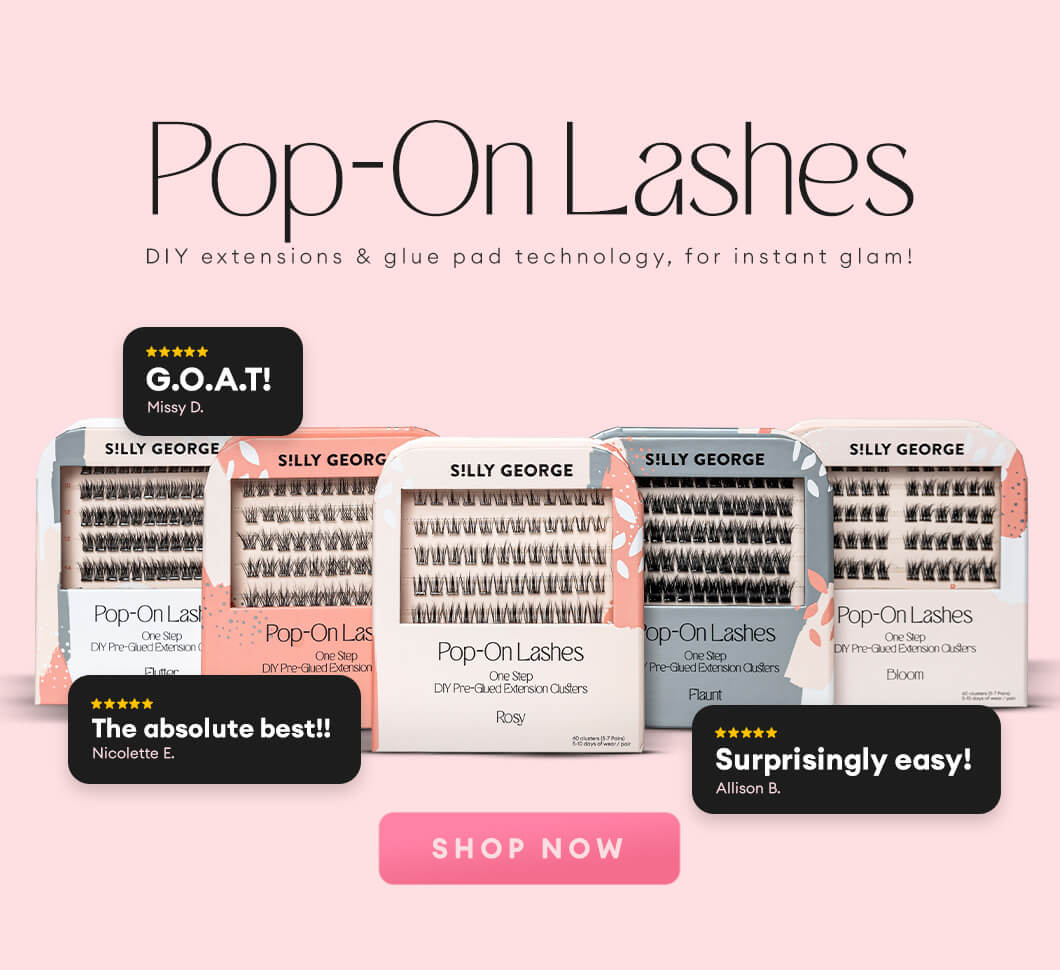 Pop-On pre-glued fake eyelash extensions
