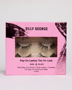 Dusk Pop-On Lashes: The 75+ Lash packaging with pink design