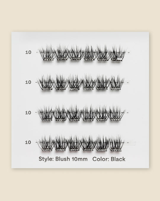 Blush | Pop-On Lashes: Single Size Clusters