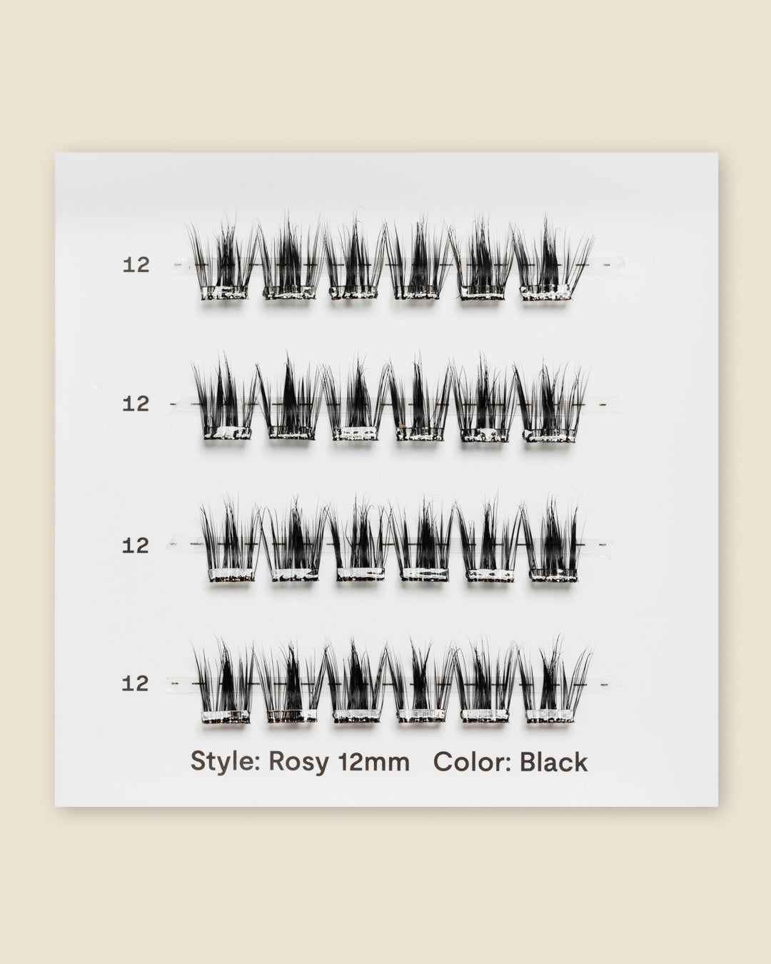 Rosy | Pop-On Lashes: Single Size Clusters