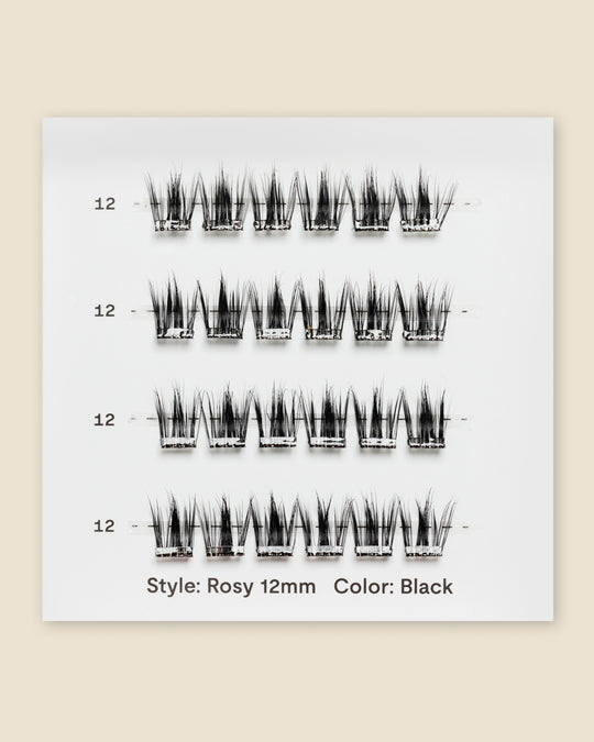 Rosy | Pop-On Lashes: Single Size Clusters