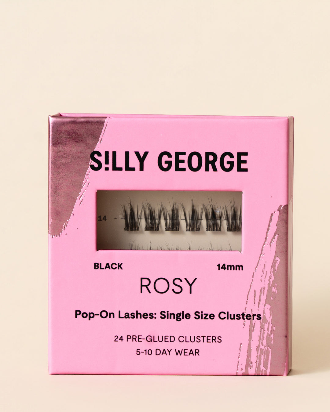 Rosy | Pop-On Lashes: Single Size Clusters