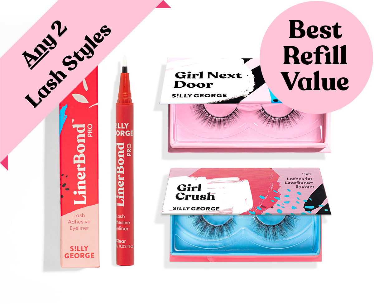 Clear LinerBond™ + 2 Lash Set | Silly George