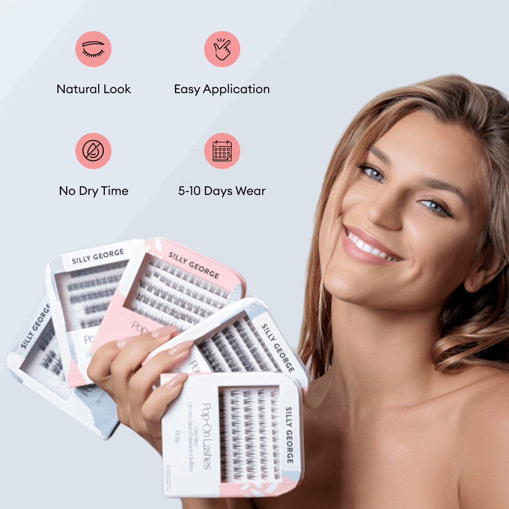 Pop-On Lashes 3 Pack - Silly George