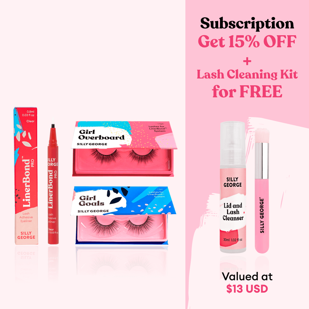 Abonnement Clear LinerBond Pro Girl Series Basic Bundle avec cils et colle.