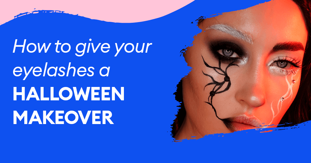 Bagaimana untuk memberikan bulu mata anda ubah suai Halloween
