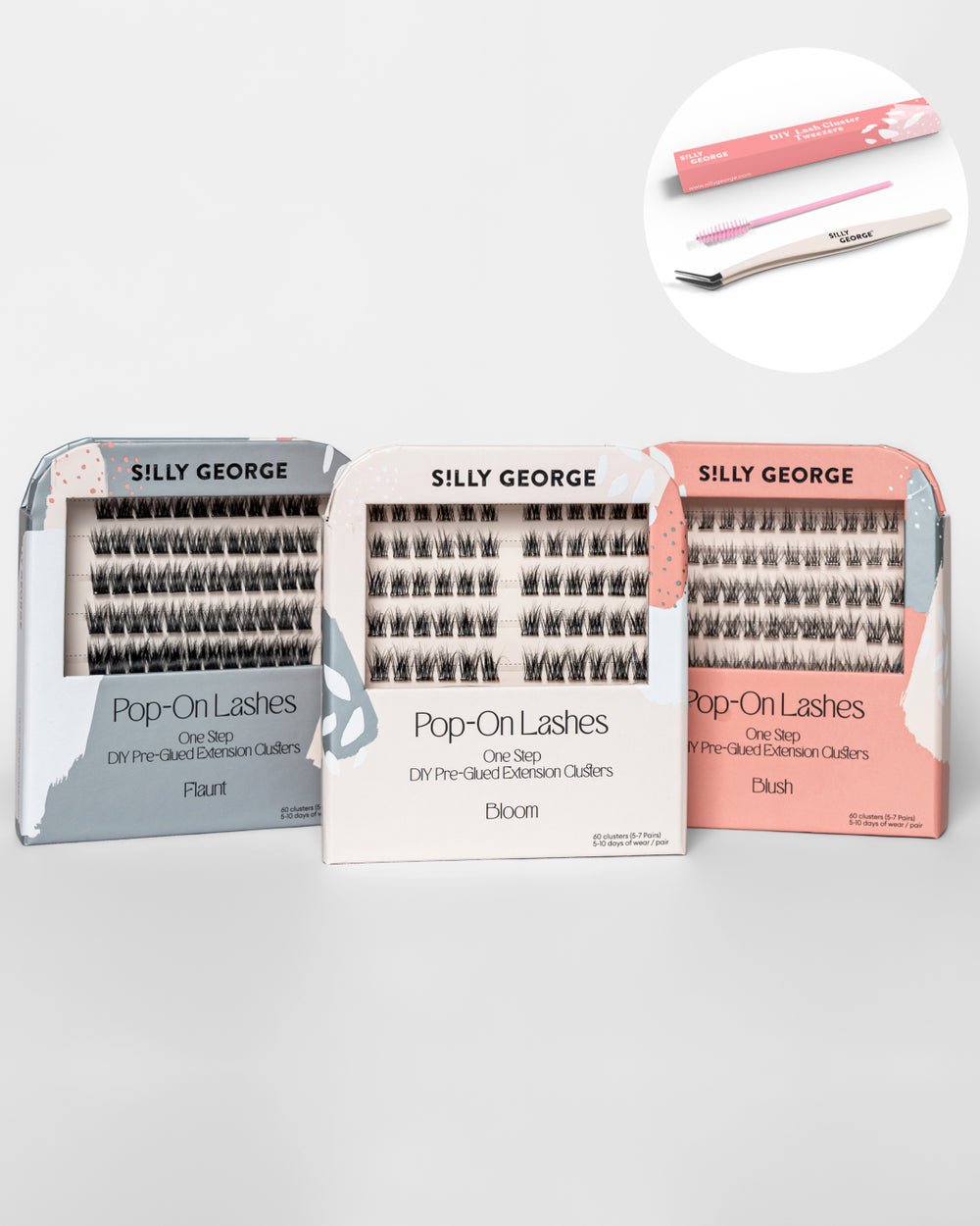 Pop-On Lashes® Build-Your-Own Trio (Bonus PERCUMA Pinset & Spoolie)