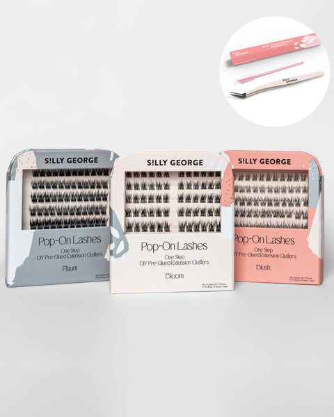 Pop-On Lashes® Build-Your-Own Trio (Bonus PERCUMA Pinset & Spoolie)