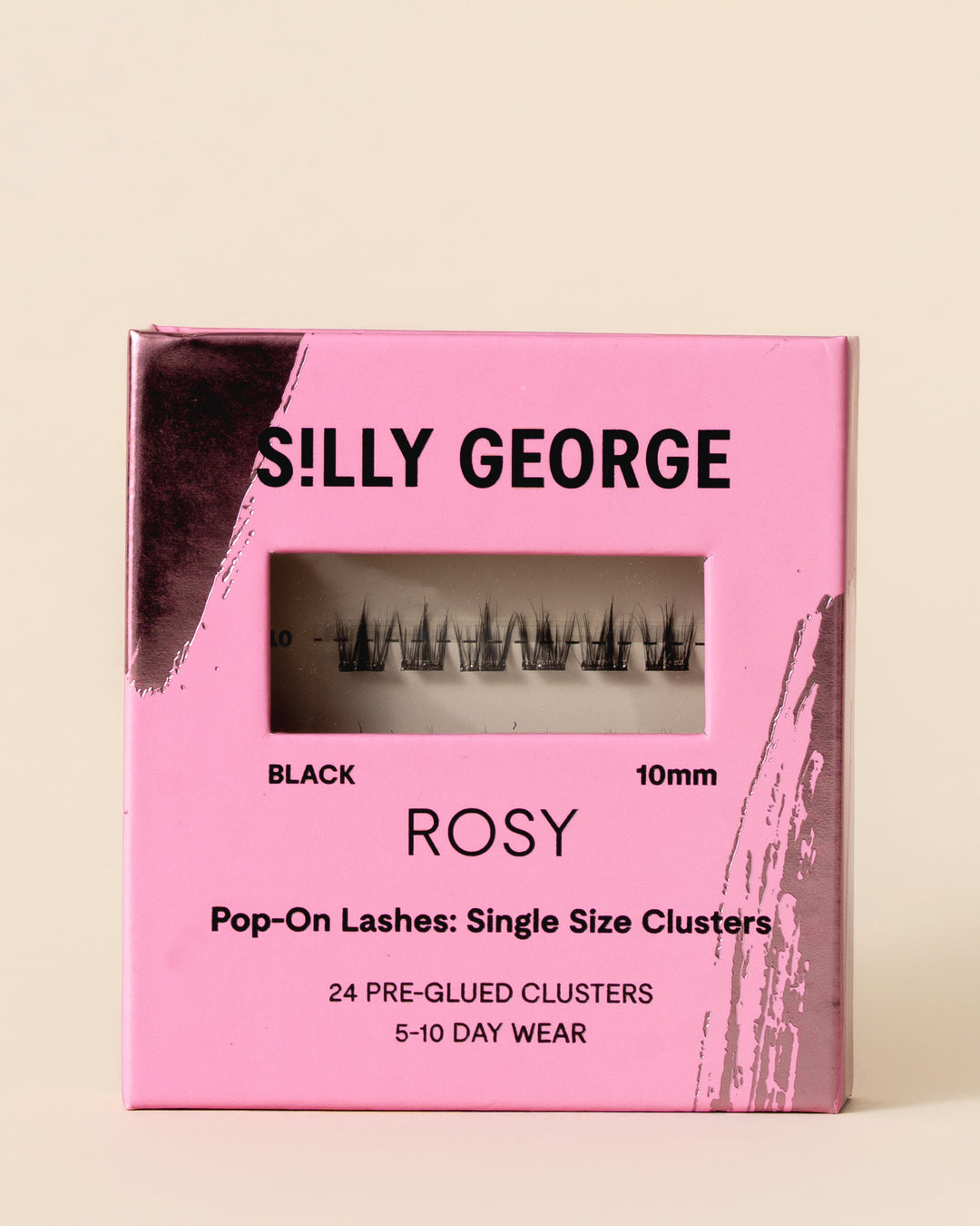 Rosy | Pop-On Lashes：单个大小的簇状睫毛